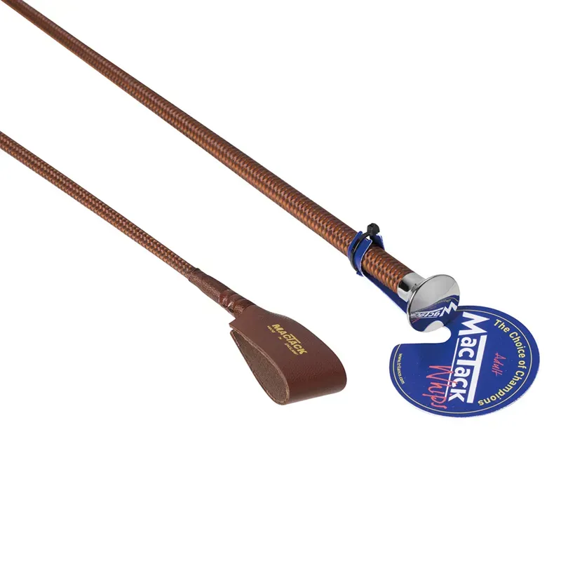 MacTack S34 24in Riding Whip in Brown