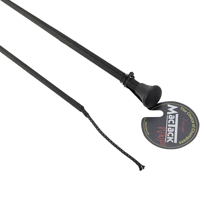 MacTack CW9 30in No Loop Junior Dressage Whip in Black