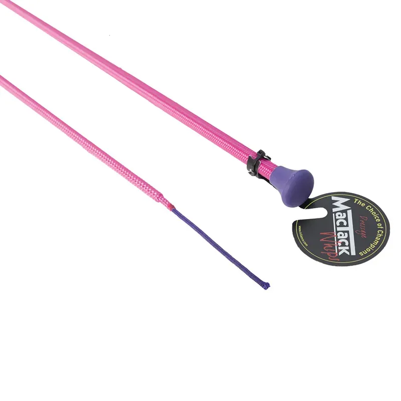 MacTack CW9 30in No Loop Junior Dressage Whip in Pink