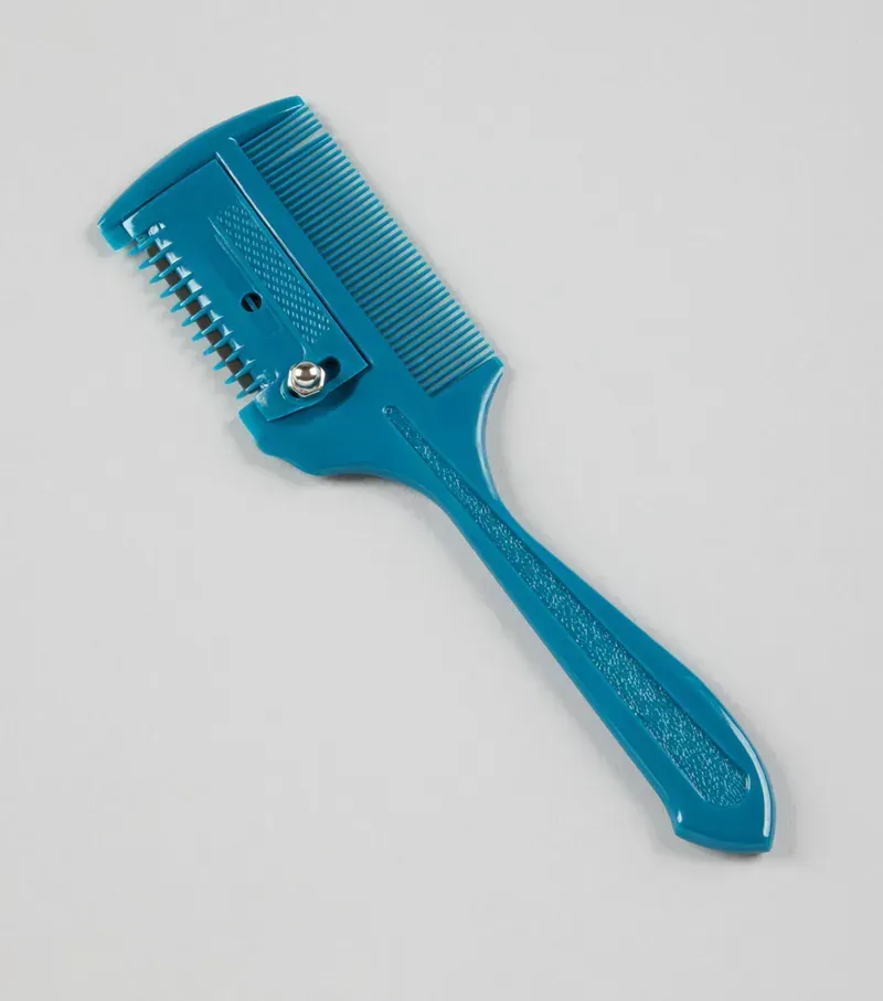 Premier Equine Mane Thinning Comb in Med Blue