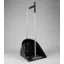 Premier Equine Manure Scoop and Rake in Black