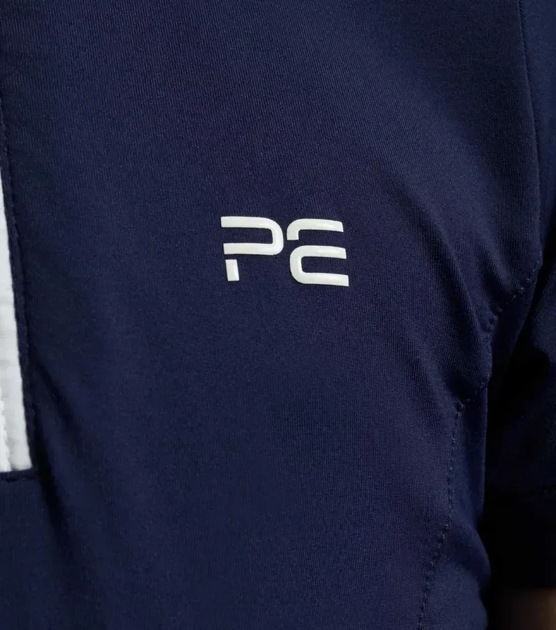 Premier Equine Girls Maria Diamanté Show Shirt in Navy-3