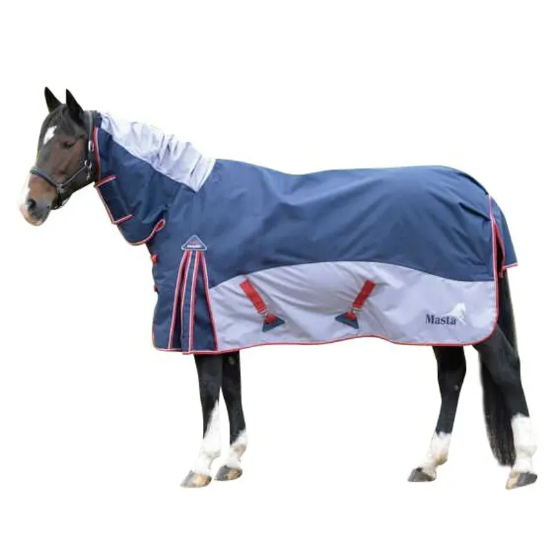 Masta Fieldmasta Turnout Rug in Navy/Grey