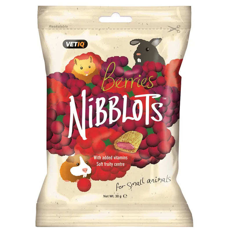 Mark and Chappell VetIQ Nibblots for Small Animals - Berries 30g