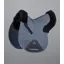 Premier Equine Merino Wool GP/Jump Numnah in Grey/Black Wool