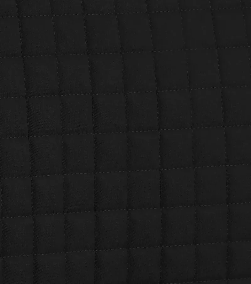 Premier Equine Merino Wool Half Pad in Black/Natural Wool-3