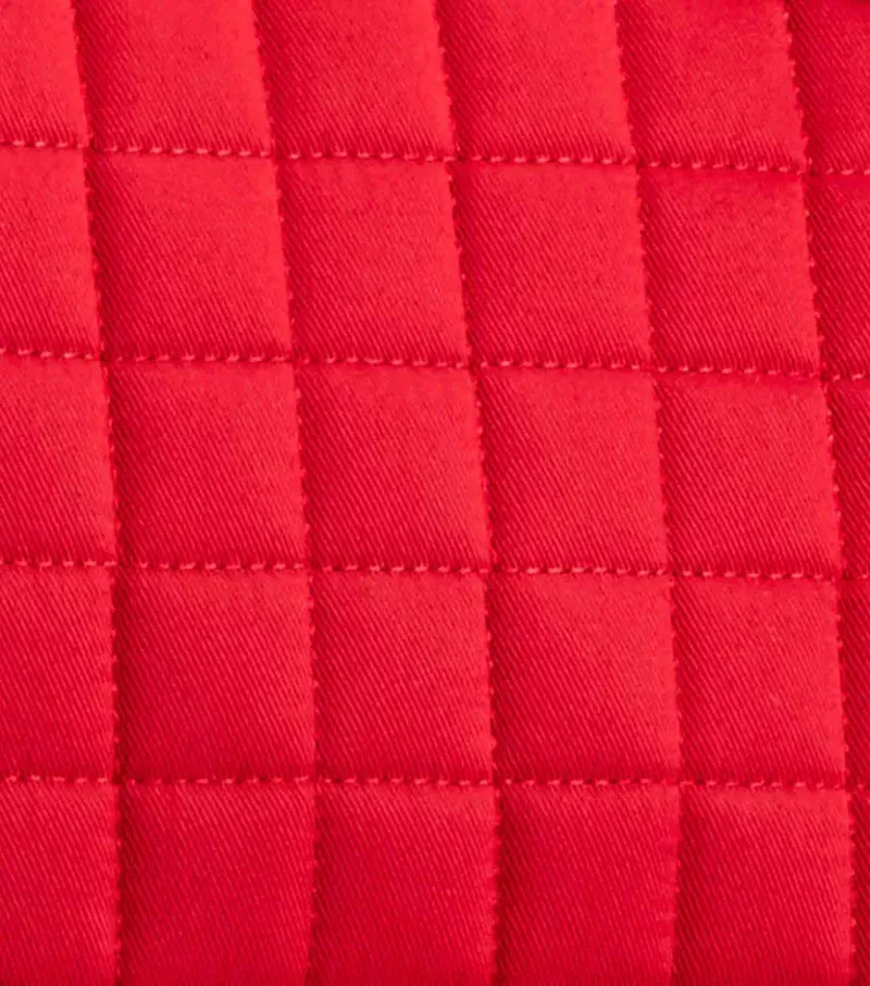 Premier Equine Merino Wool GP/Jump Numnah in Red/Navy Wool-3