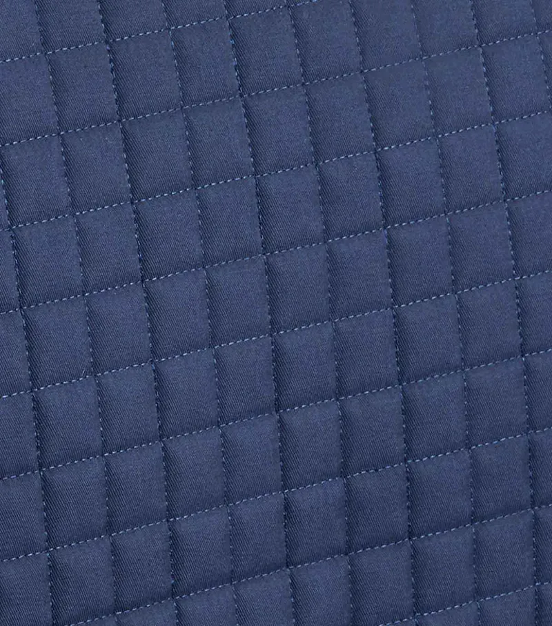 Premier Equine Merino Wool Half Pad in Navy/Natural Wool-3