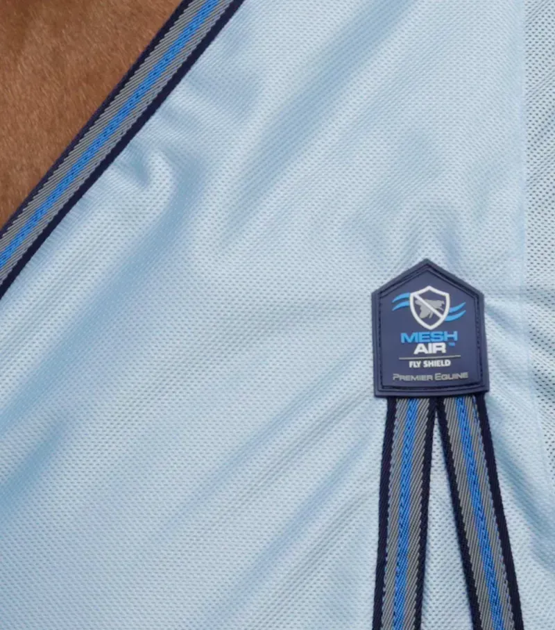 Premier Equine Mesh Air Fly Rug With Surcingles in Blue-1