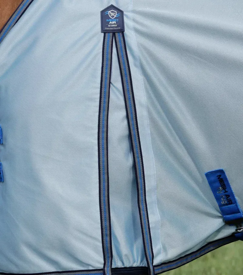 Premier Equine Mesh Air Fly Rug With Surcingles in Blue-3
