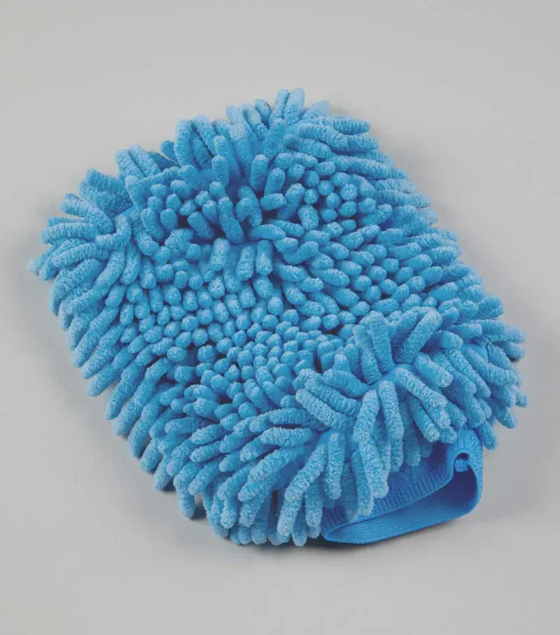 Premier Equine Microfibre Grooming Mitt in Peacock Blue