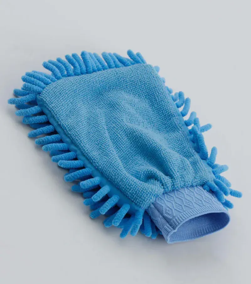 Premier Equine Microfibre Grooming Mitt in Peacock Blue-2