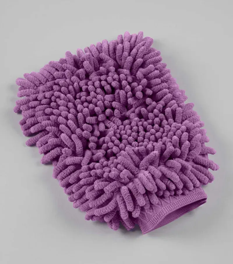 Premier Equine Microfibre Grooming Mitt in Purple