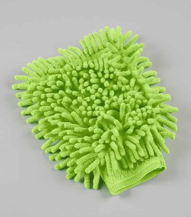 Premier Equine Microfibre Grooming Mitt in Zest