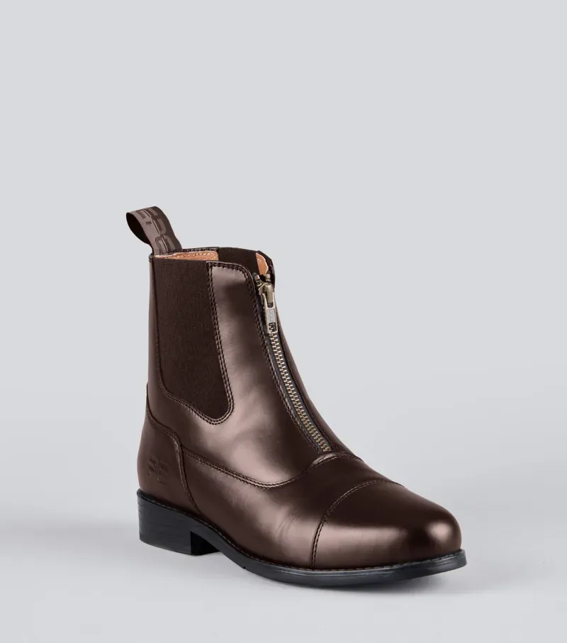 Premier Equine Mimas Leather Paddock Boots in Brown