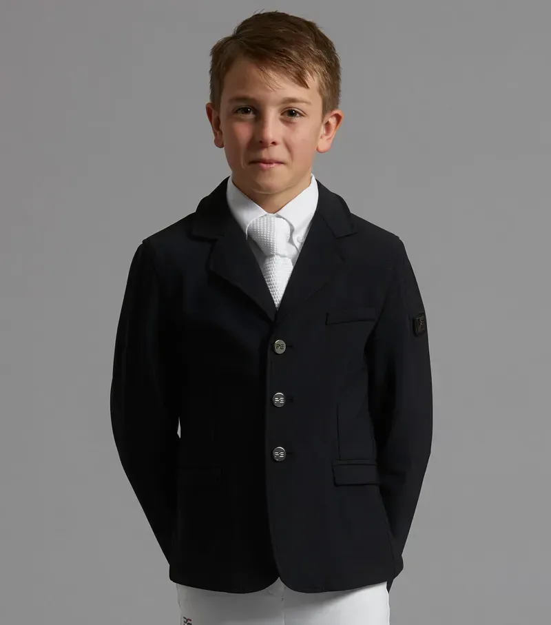 Premier Equine Boys Enzo Competition Jacket in Black