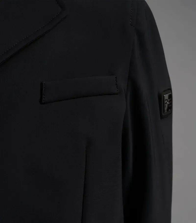 Premier Equine Boys Enzo Competition Jacket in Black-4