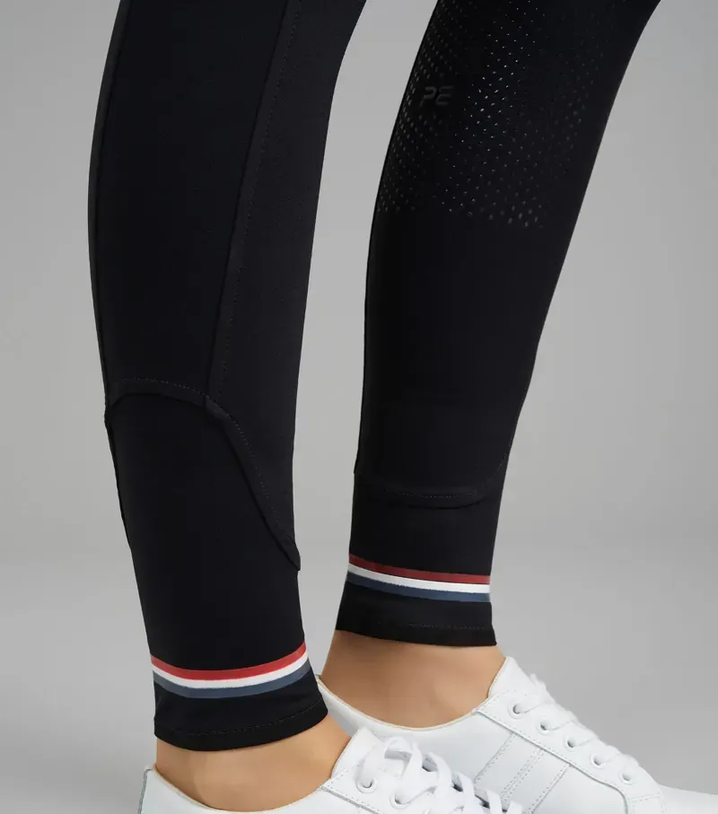 Premier Equine Ladies Mirillo Full Seat Gel Riding Tights in Black-4