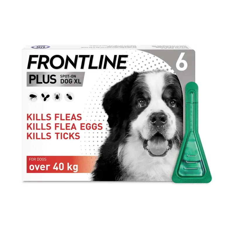 Boehringer-Ingelheim 6 Pipettes Frontline Plus Spot On For Extra Large Dogs Over 40kg