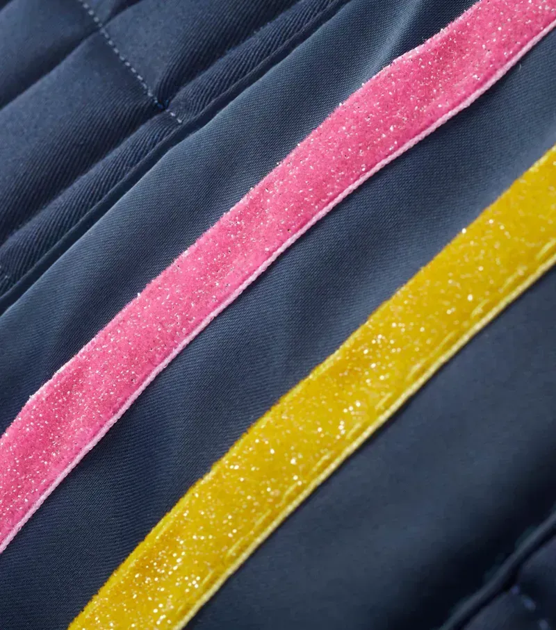 Premier Equine My Jack Cotton GP/Jump Glitter Pony Saddle Pad in Navy-3