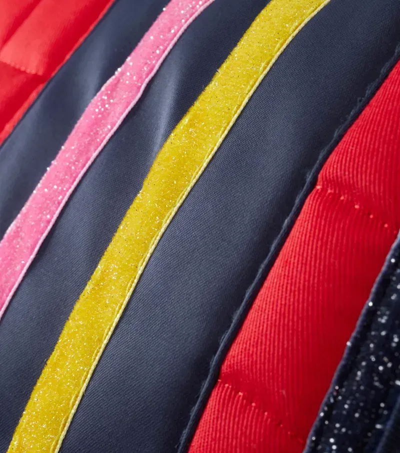 Premier Equine My Jack Cotton GP/Jump Glitter Pony Saddle Pad in Red-2