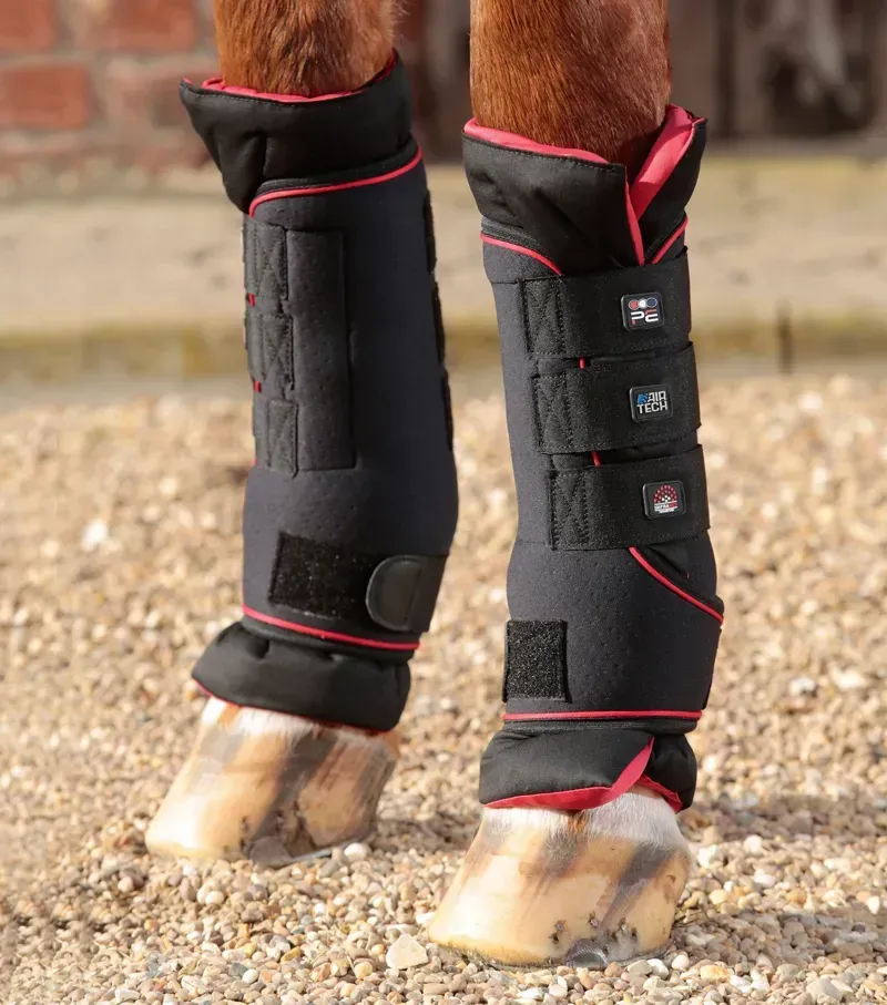 Premier Equine Nano-Tec Infrared Boot Wraps Inc Liners in Black
