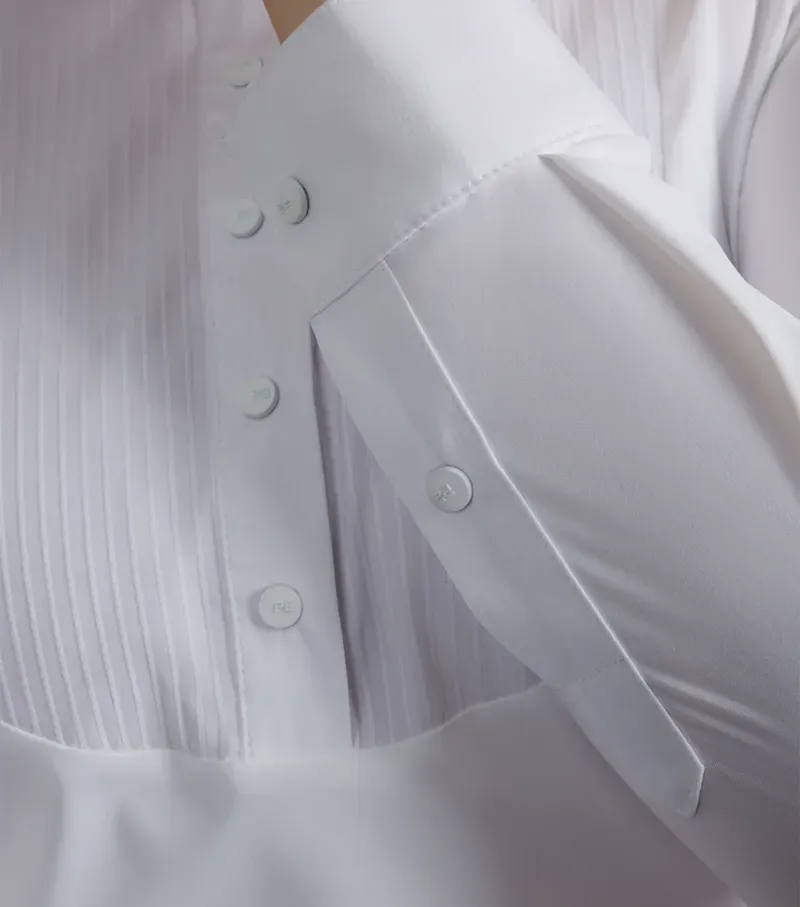 Navarra Long Sleeve Competition Shirt / White uk-4