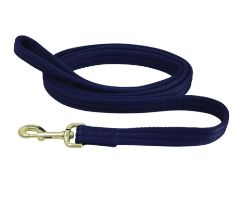 Hy Soft Webbing Lead Rein Without Chain in Navy