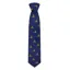 Hoggs of Fife Flying Pheasant Silk Country Tie in Navy