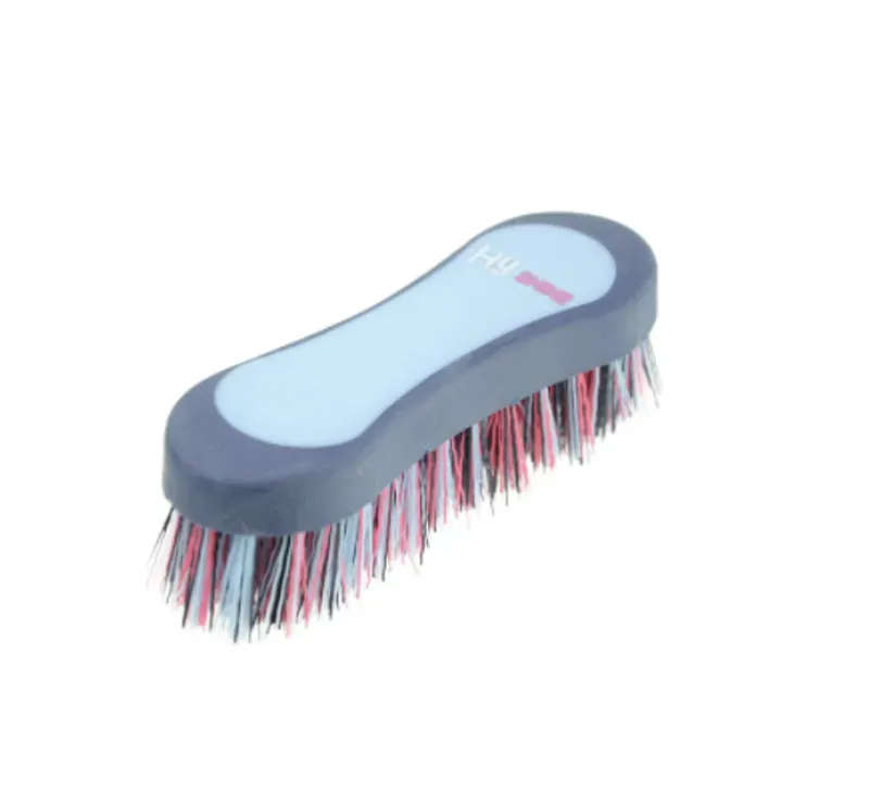 Hy Shine Pro Groom Hoof Brush in Navy/Light Blue