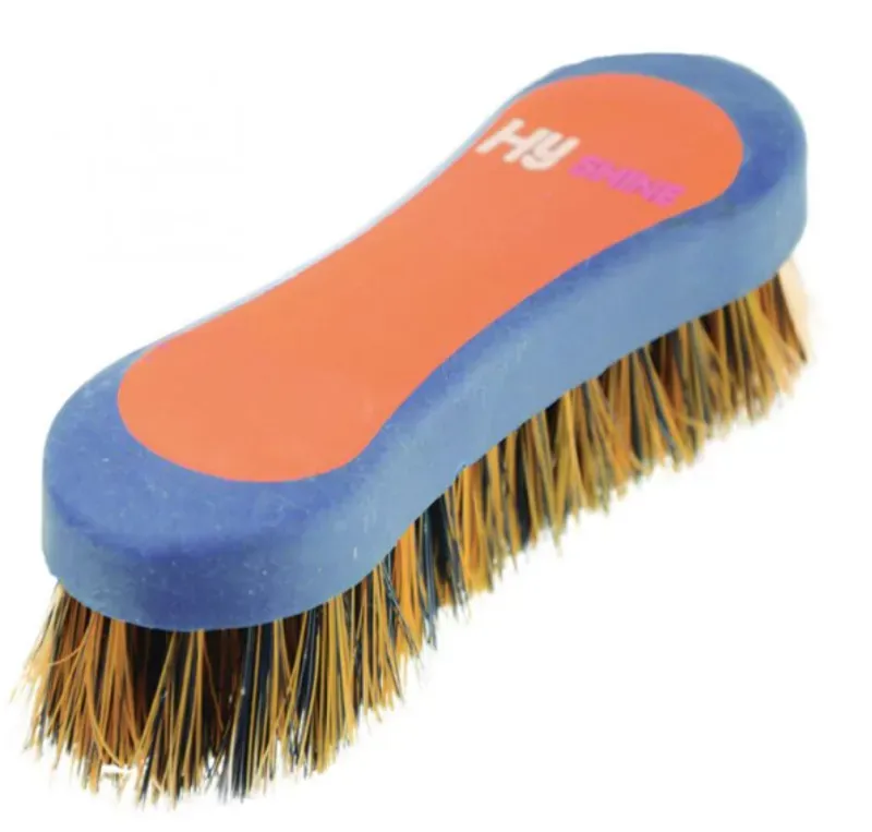 Hy Shine Pro Groom Hoof Brush in Navy/Orange