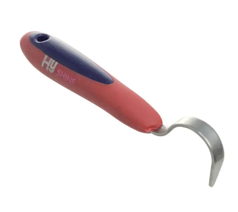 Hy Shine Pro Groom Hoof Pick in Navy/Red