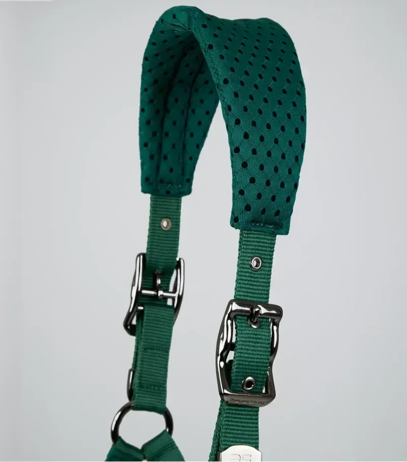 Premier Equine Necto 3D Mesh Head Collar With Lead Rope in Green-1