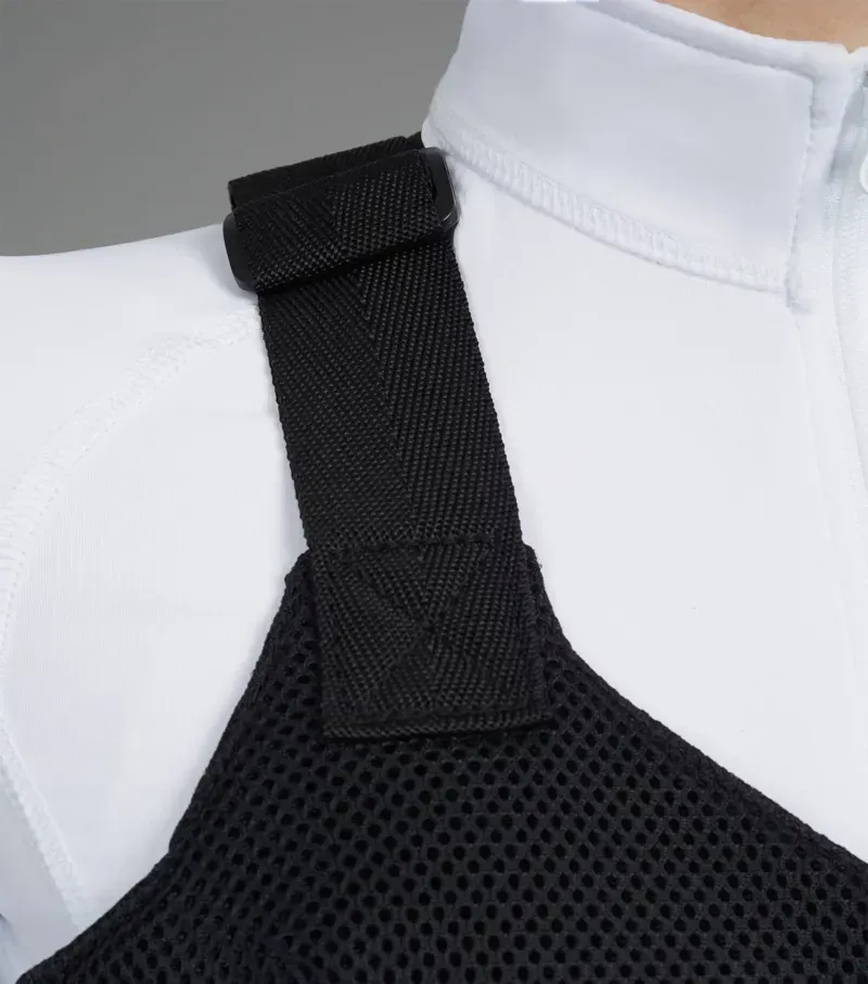 Premier Equine Neoprene Adjustable Number Competition Bib in Black-3