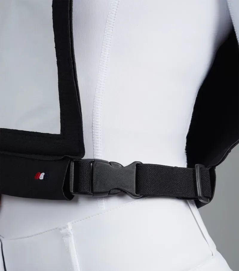 Premier Equine Neoprene Adjustable Number Competition Bib in Black-4