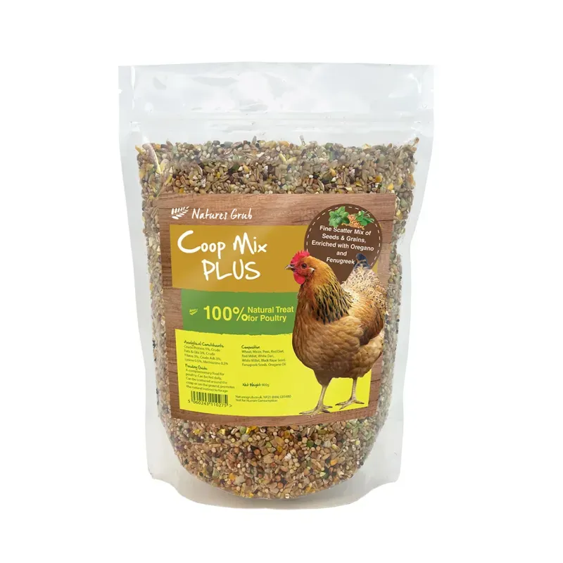 Nature's Grub Coop Mix PLUS Poultry Treat in Clear