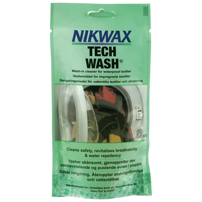 Nikwax Tech Wash Single Dose Pouch in Green