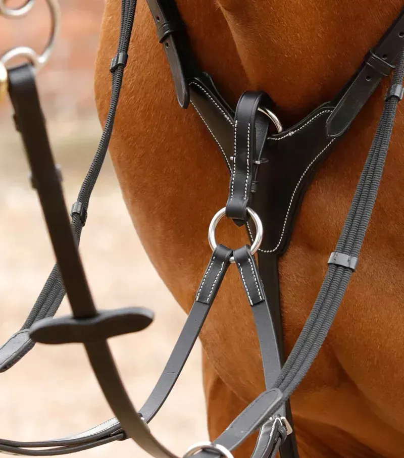 Premier Equine Norbello Hunter Breastplate in Black-1