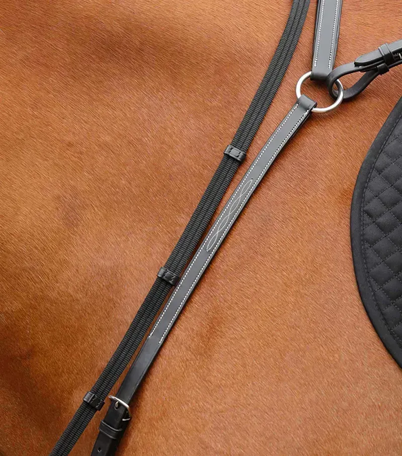 Premier Equine Norbello Hunter Breastplate in Black-2