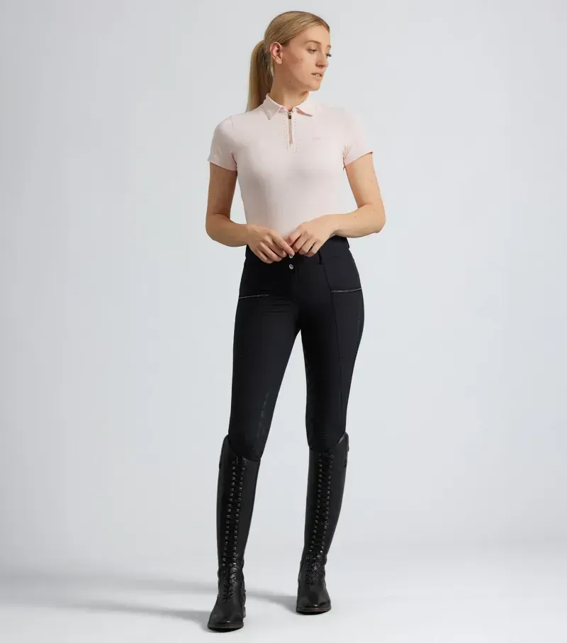 Premier Equine Womens Ofena Full Seat Riding Breeches in Black