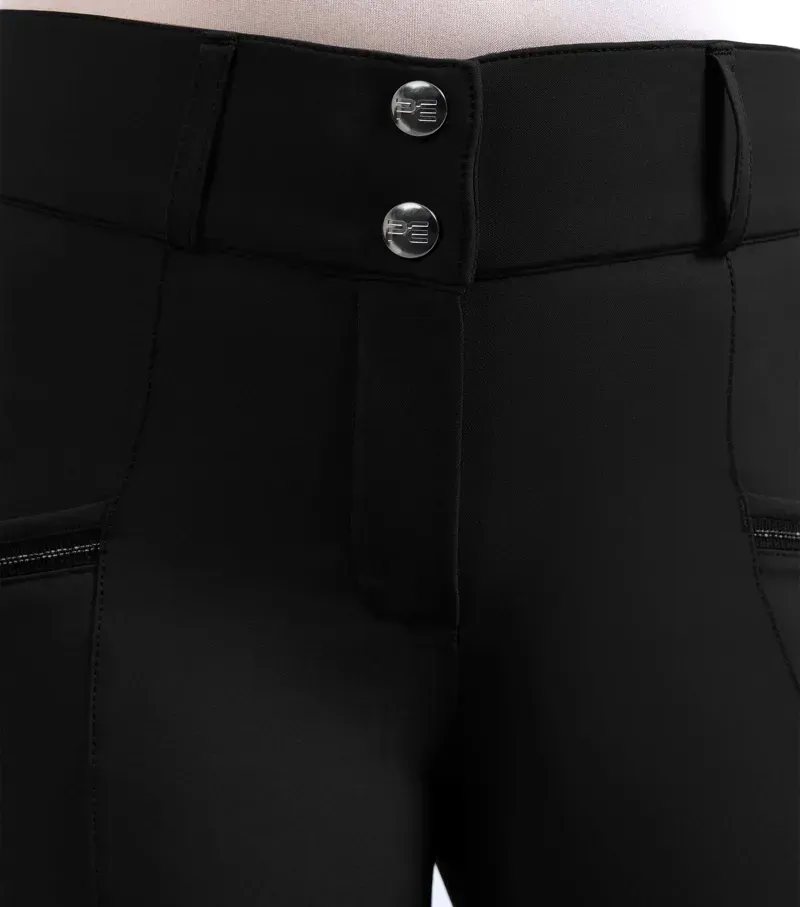 Premier Equine Womens Ofena Full Seat Riding Breeches in Black-2
