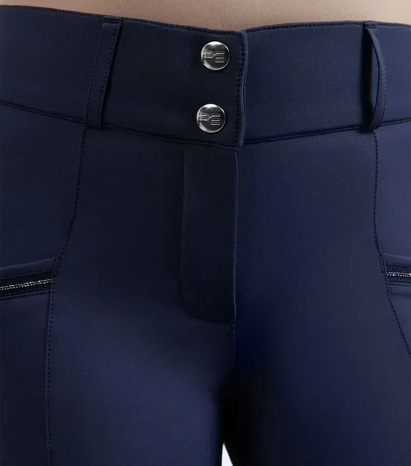 Premier Equine Womens Ofena Full Seat Riding Breeches in Navy-2