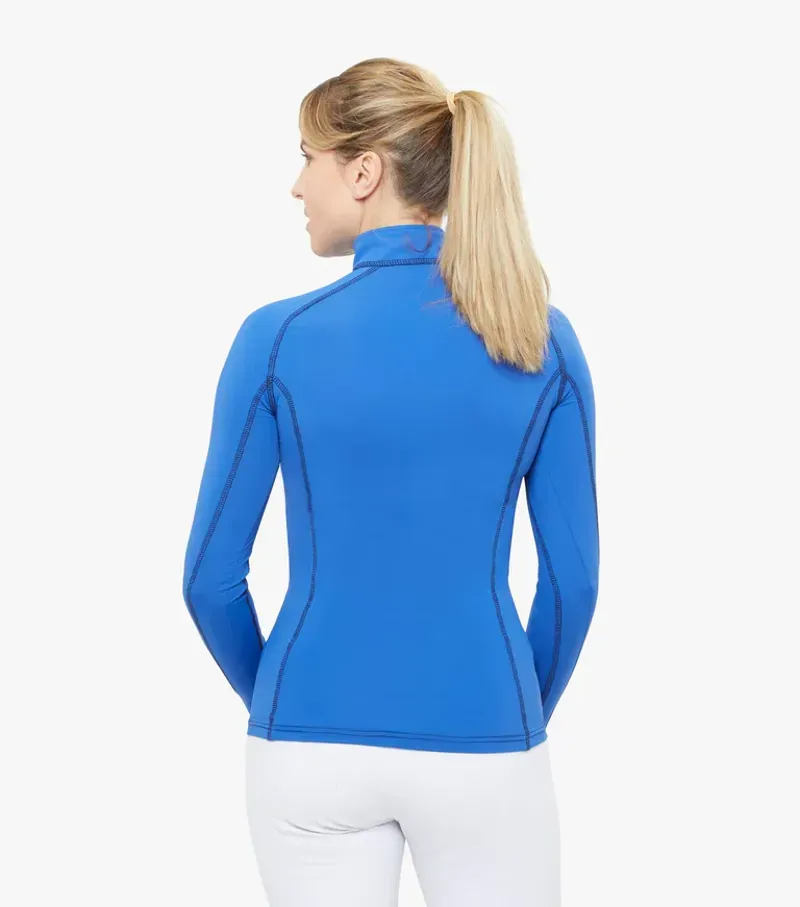 Premier Equine Ladies Ombretta Technical Riding Top in Royal Blue-2