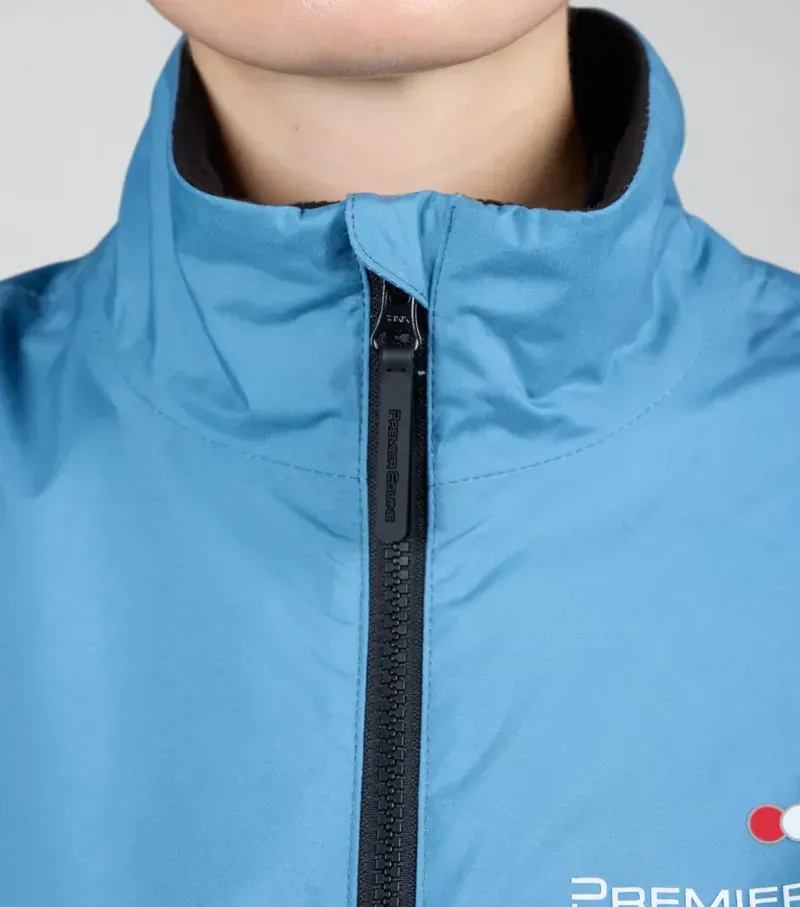 Premier Equine Womens Omnia Waterproof Riding Jacket in Azure Blue-2