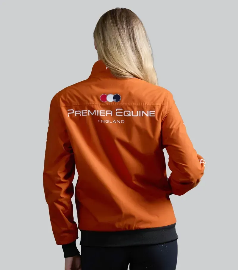 Premier Equine Womens Omnia Waterproof Riding Jacket in Burnt Orange-1