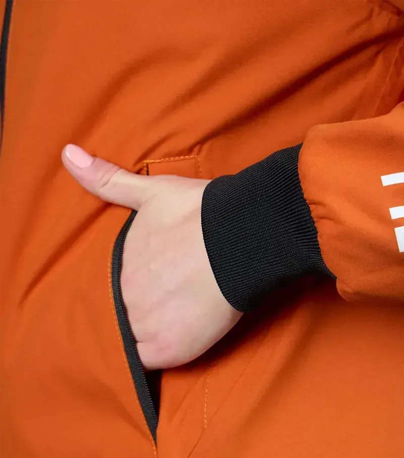 Premier Equine Womens Omnia Waterproof Riding Jacket in Burnt Orange-4