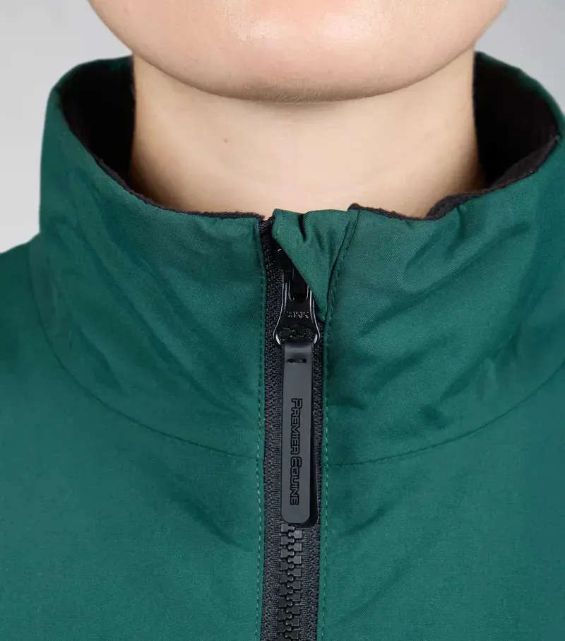 Premier Equine Womens Omnia Waterproof Riding Jacket in Green-2