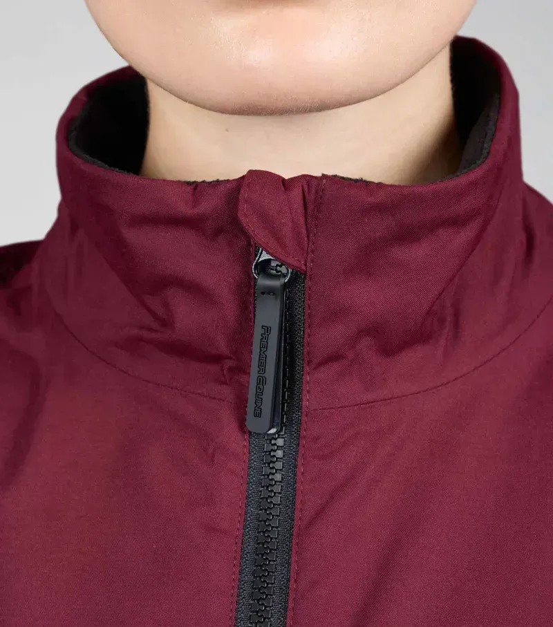 Premier Equine Womens Omnia Waterproof Riding Jacket in Wine-2