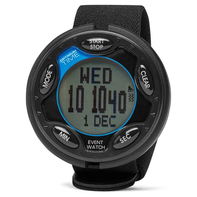 Optimum Time Rechargeable Event Watch in Black