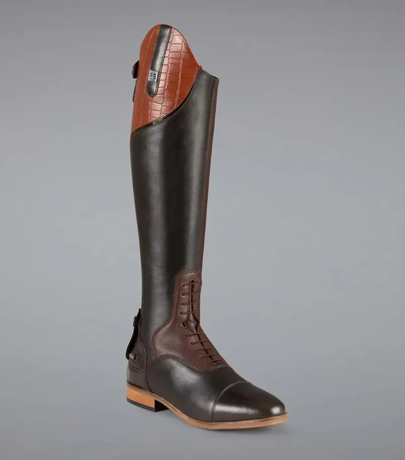  Premier Equine Ladies Passaggio Leather Field Tall Riding Boot in Brown